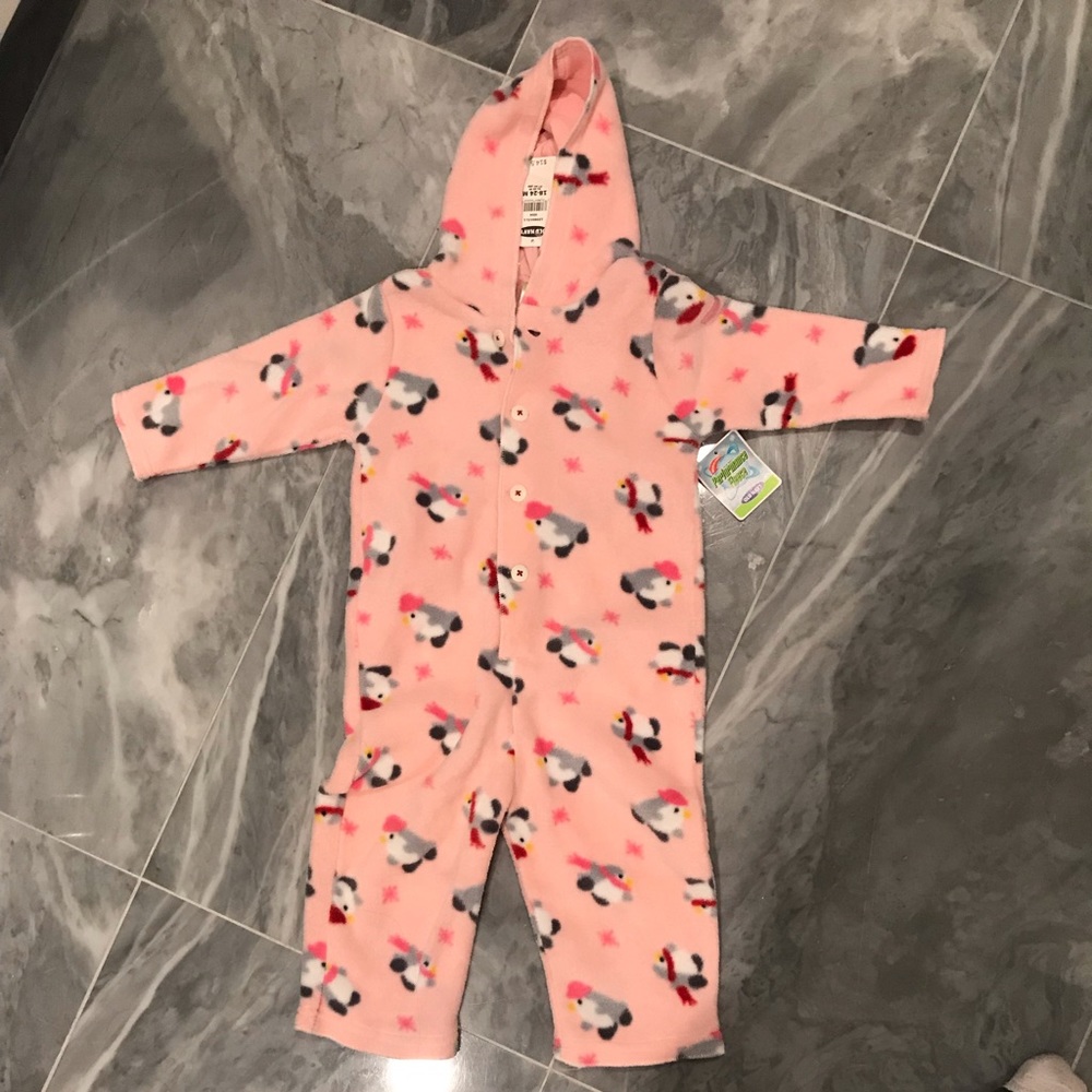 Old navy hooded fleece bodysuit